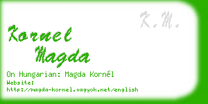kornel magda business card