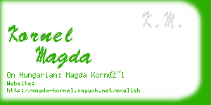 kornel magda business card